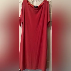 Nice Orange knee length dress